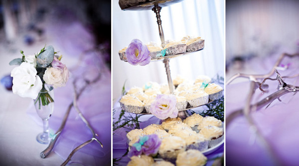 Палитра свадьбы в фиолетовых тонах