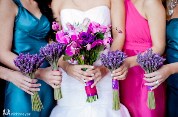 Розово-сиреневая свадебная цветовая палитра