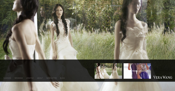 Скриншот сайта Vera Wang