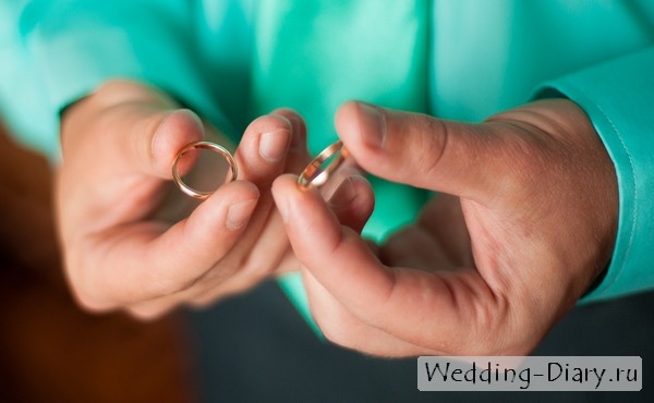 Свадебные фотографии обручальных колец