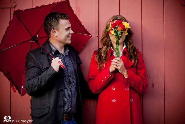 Красивая фотосессия перед свадьбой Милая пара Надин и Бернард