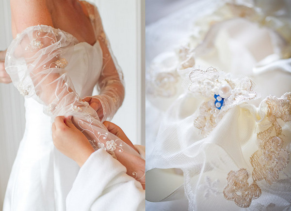 Процесс одевания невесты на фото Нежные свадебные фотографии