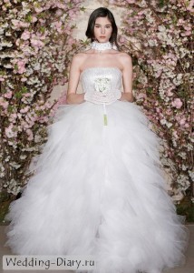 Пышное свадебное платье Романтика, воздушная многослойная ткань