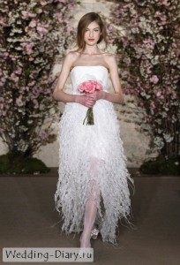 OSCAR DE LA RENTA BRIDAL SS12 NEW YORK Струящееся свадебное платье