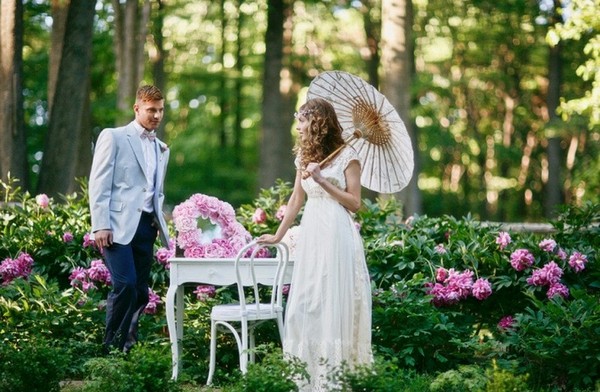 Цветущий сад весной Фотосессия на свадьбу