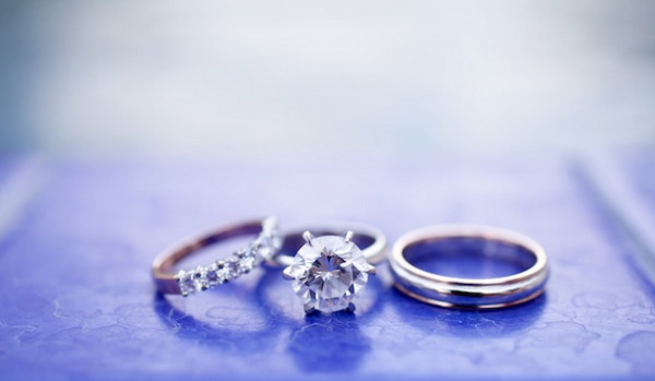 Обручальные кольца фото Трио свадебных колец