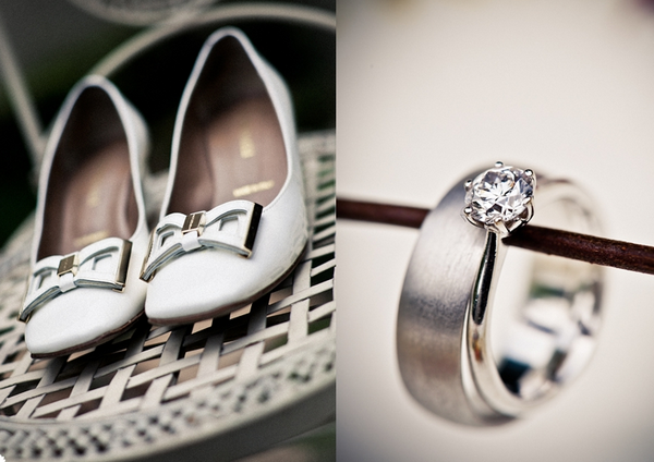 Обручальные кольца и туфли Оригинальные фотографии обручальных колец