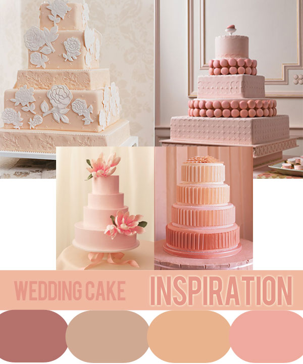 Wedding CakeIdea's Coral Peach Pink Свадебные тортики в коралловом персиковом и розовом оттенках