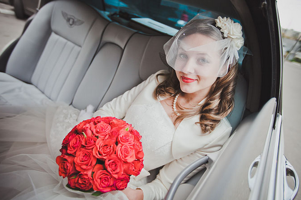 Красная палитра для свадьбы осенью