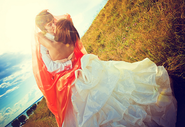 Оранжевая свадебная палитра