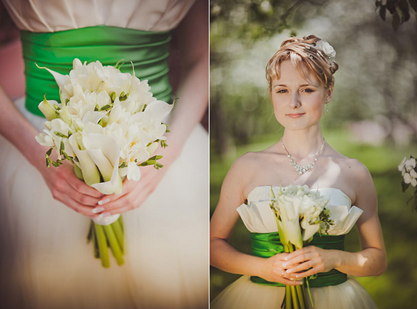 Красивый свадебный букет 2013