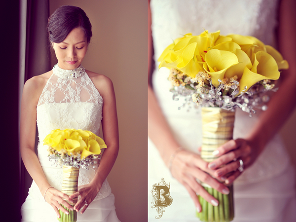 Очень оригинальный свадебный букет 2013