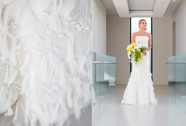 Красивая невеста Букет сневесты в желтых тонах