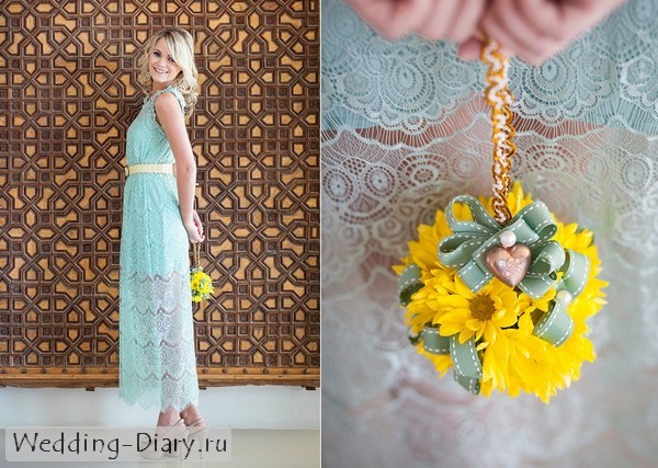 Свадебный букет сумочка