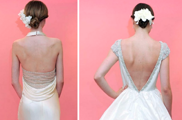 Платье невесты с открытой спиной