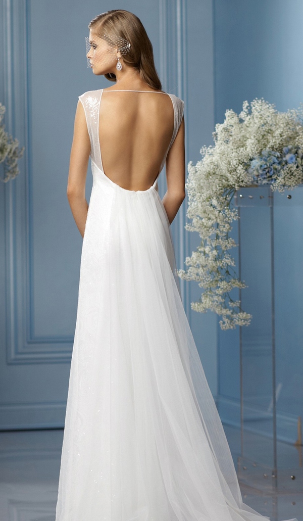 Свадебное платье 2013 открытая спина
