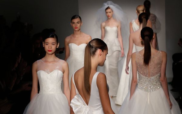Свадебные платья 2013 года на подиуме