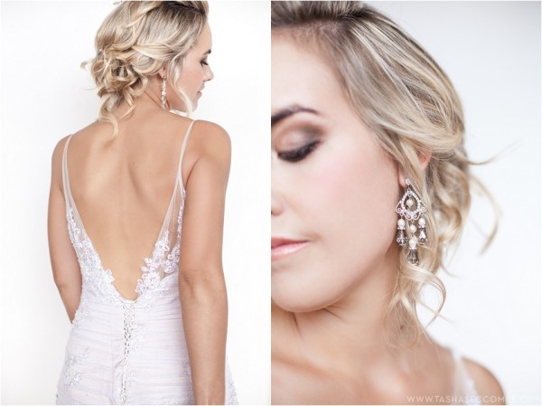 Свадебное платье с открытой спиной на тонких бретелях