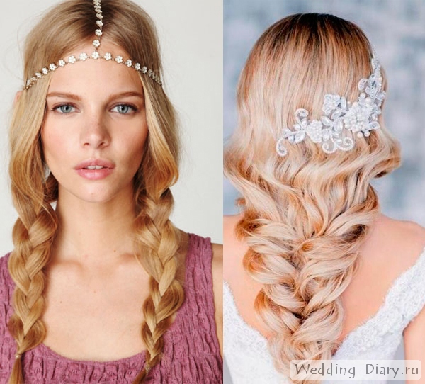 Косы на длинных волосах