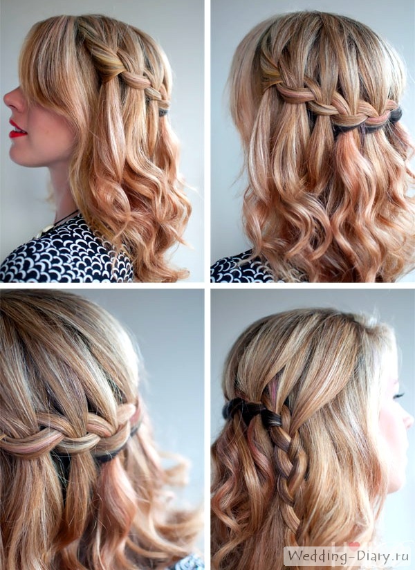 Модная свадебная прическа 2014