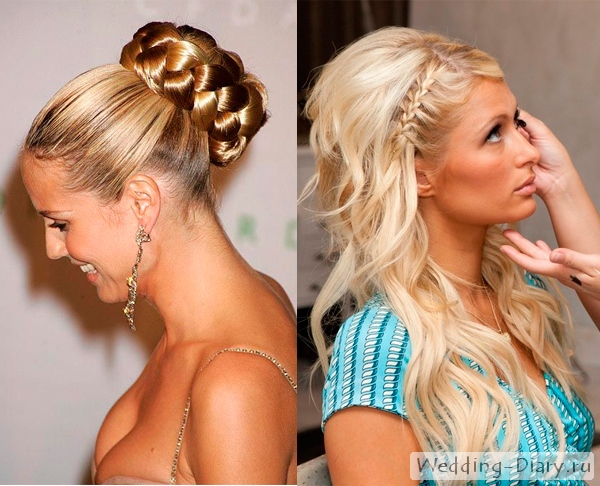 Прически с косами у знаменитостей