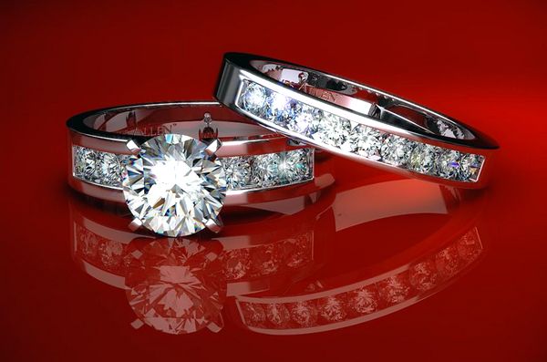 Кольца с бриллиантами в белом золоте 2014